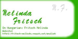 melinda fritsch business card